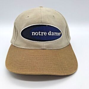 Notre Dame Fighting Irish NCAA American Needle Strapback Ball Cap Tan Official